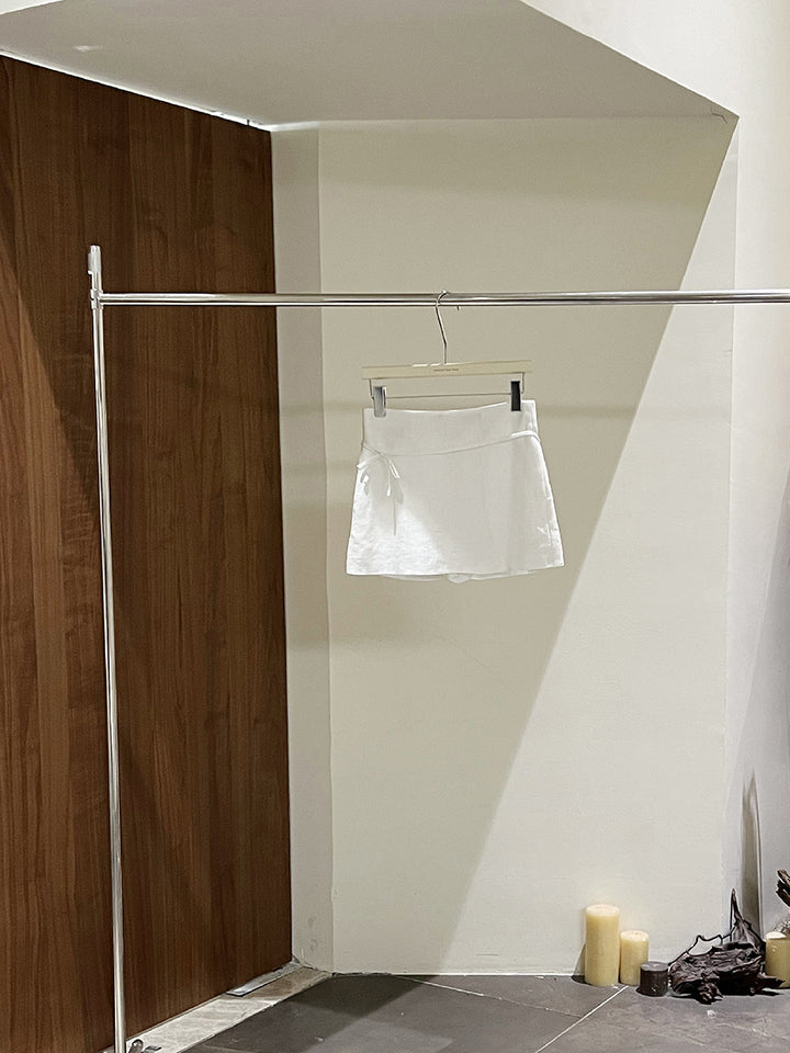Dame elegant miniskørter med justerbart taljebånd og flydende snit Stilla