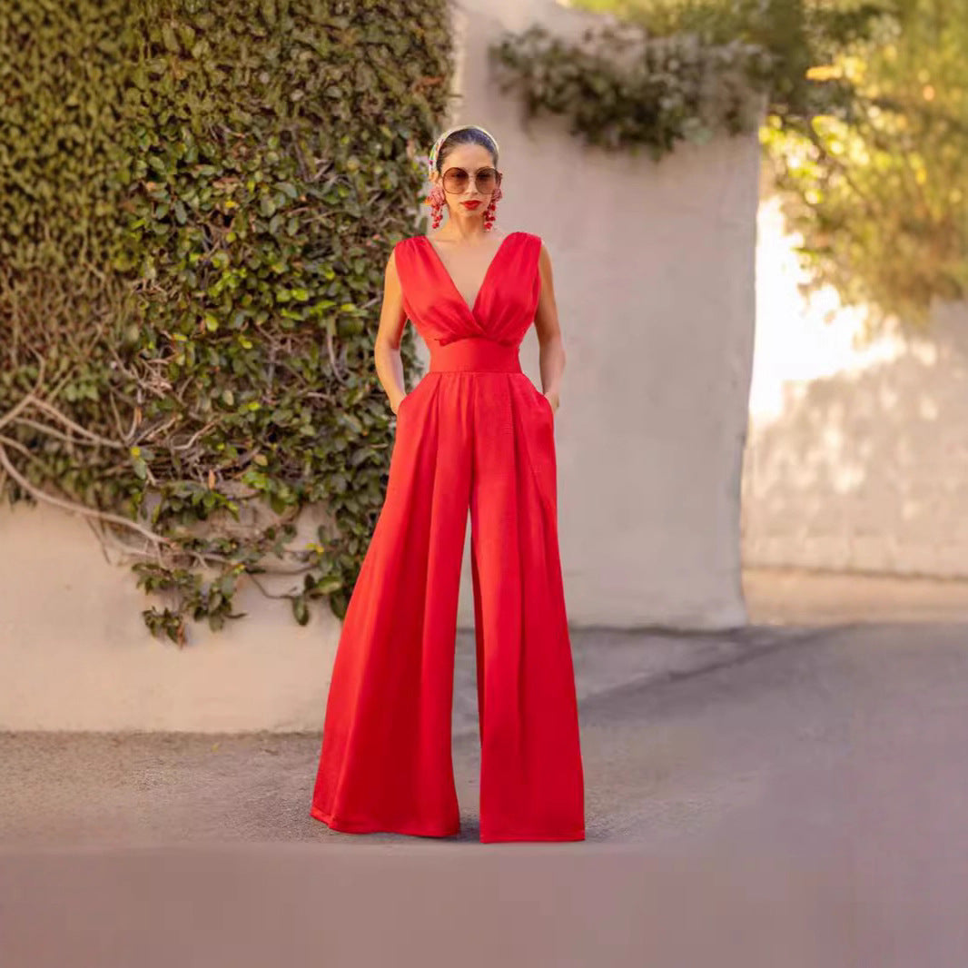 Dame jumpsuit i elegant snit