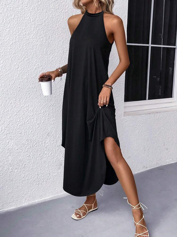 Dame Fritid Halter Maxi Kjole Stilla
