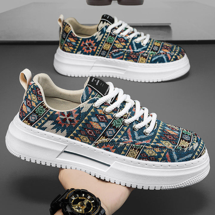 Femme Etnisk Mønstret Lækre Sneakers Stilla
