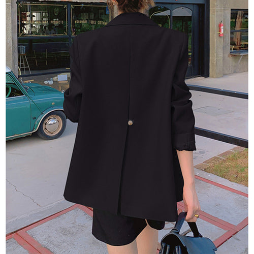 Dame elegant Oversize-blazer med struktureret design og praktiske lommer Stilla