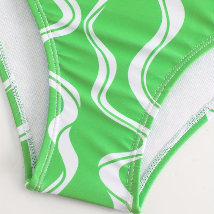 Dame ensartet badedragt med kvalitets ruffle design Skovae