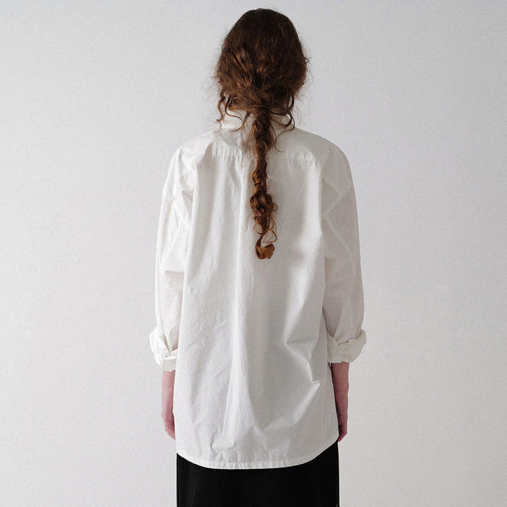Dame Casual Skjorte bluse med overdimensioneret skæring og brystlomme Stilla