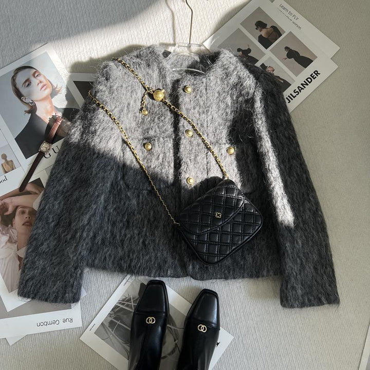 Damer luksuriøs cardigan med gyldne knappedetaljer Stilla