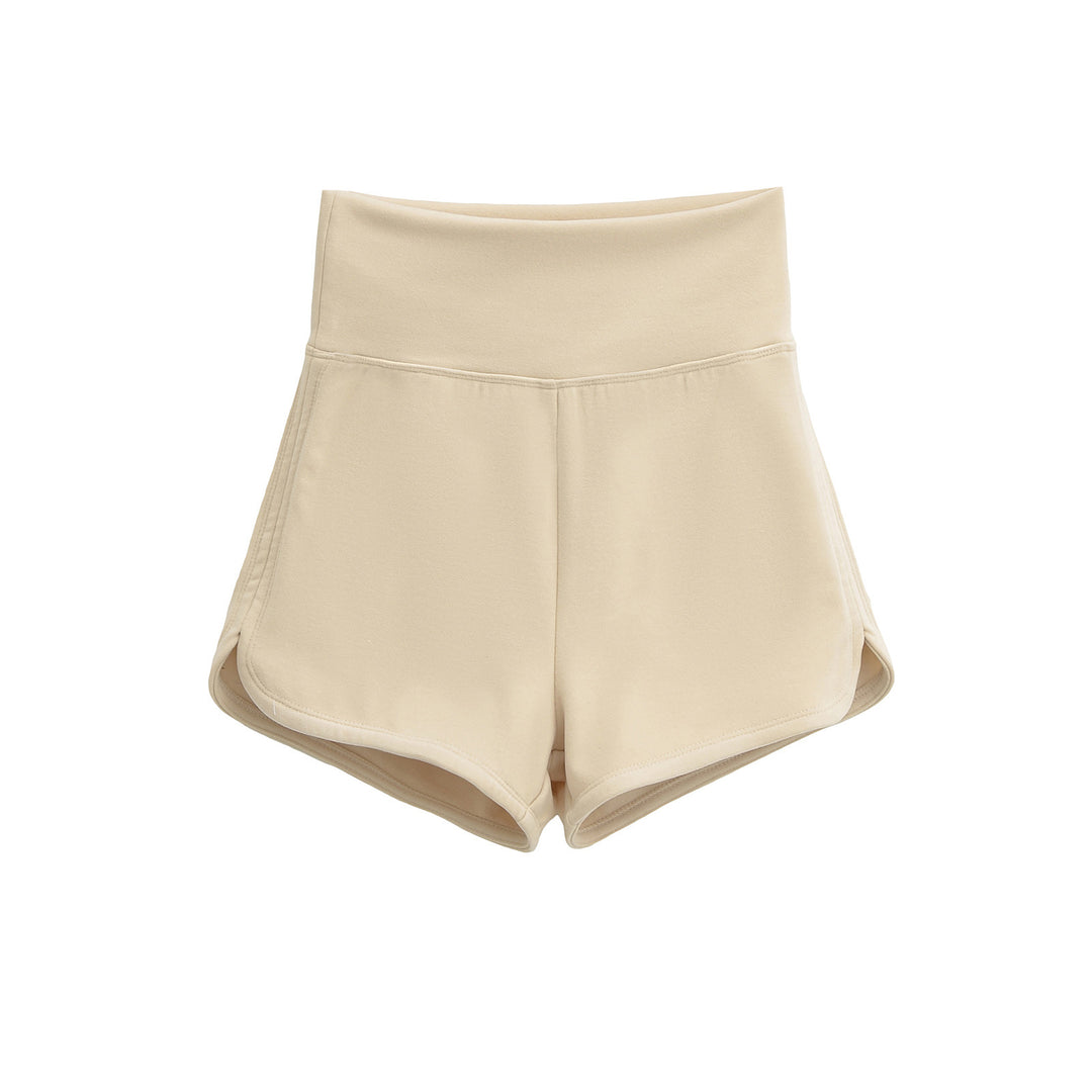 Dame Sporty High-Waist Shorts lavet af åndbart materiale med elastisk talje Stilla
