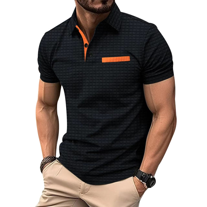 Herre moderne polo shirt med struktureret design og brystlomme Stilla