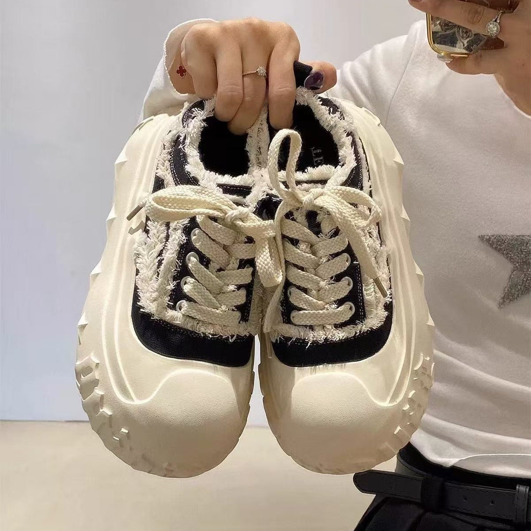 Dame platform-sneakers med iøjnefaldende design Stilla