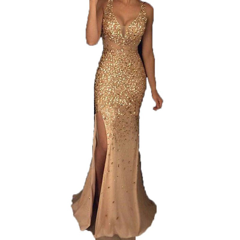 Stilla | Elegant Lang Nederdel Aften Kjole Dress