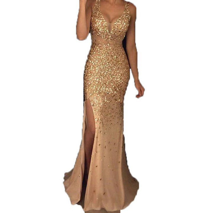 Stilla | Elegant Lang Nederdel Aften Kjole Dress