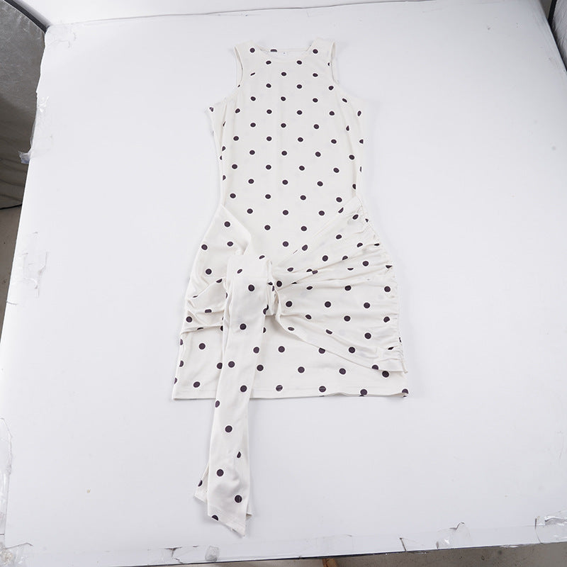 Damen asymmetrisches Wickelkleid mit einzigartigen Rüschendetails Skovae
