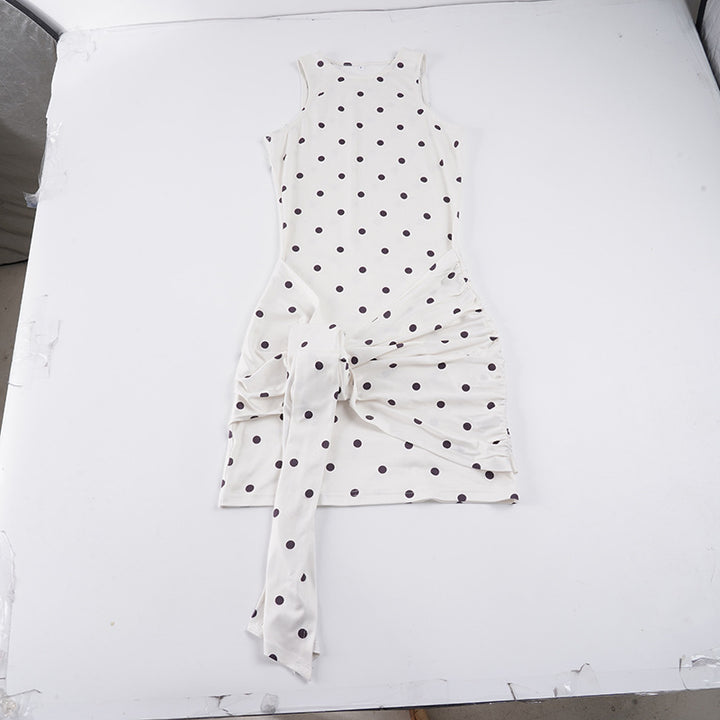 Damen asymmetrisches Wickelkleid mit einzigartigen Rüschendetails Skovae