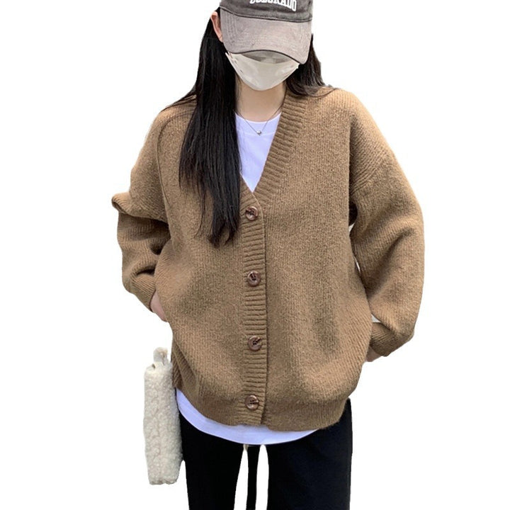 Kvinders oversized cardigan med store knapper og afslappet pasform Stilla