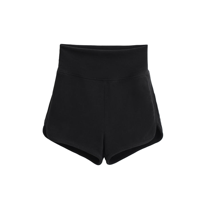 Dame Sporty High-Waist Shorts lavet af åndbart materiale med elastisk talje Stilla