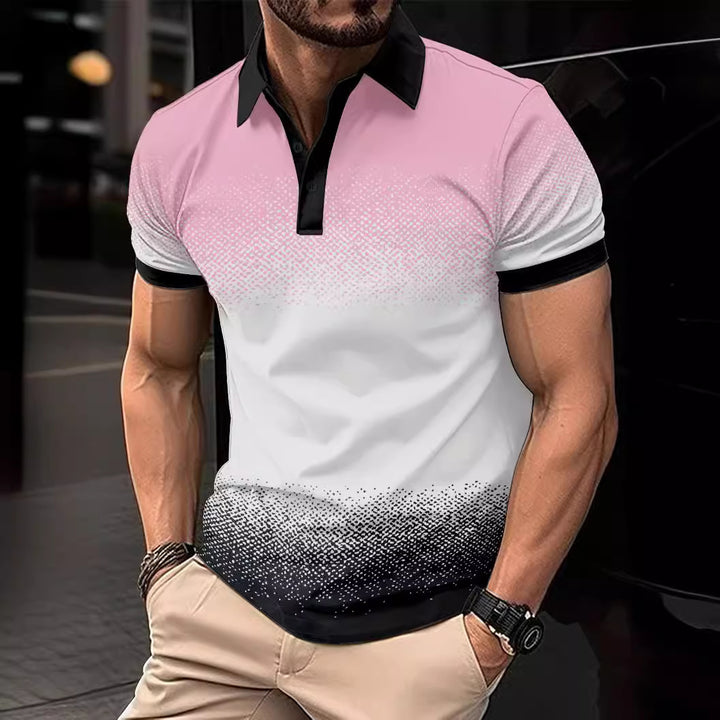 Herrer Dynamisk Gradient Polo-Skjorte Stilla