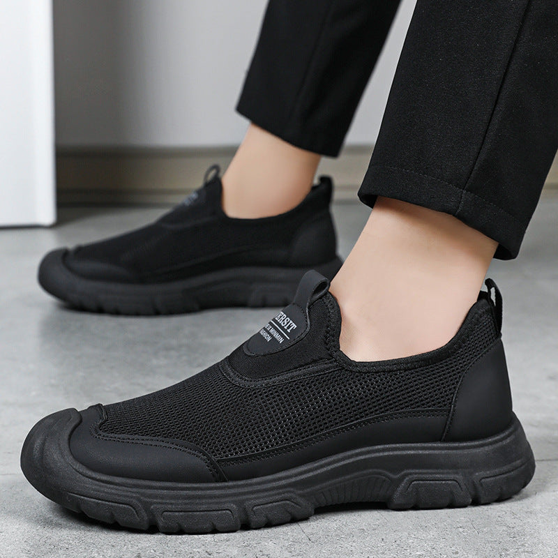 Dame Lettere Slip-On Sneakers med skridsikker sål og åndbart mesh-overmateriale Stilla
