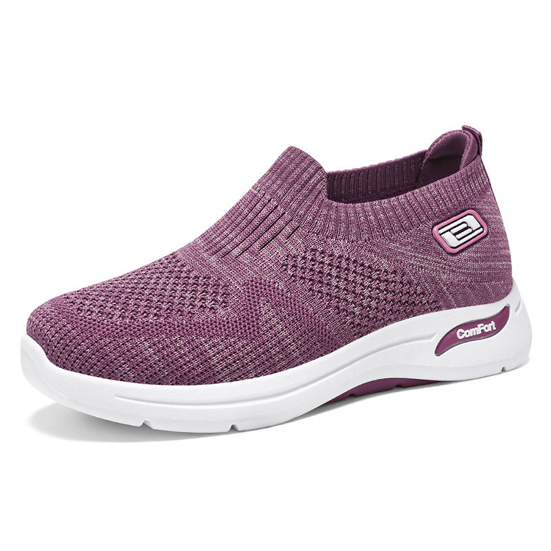 Dame Behagelige Sneakers med elastisk strikkedesign og åndbar overmaterialestruktur Stilla