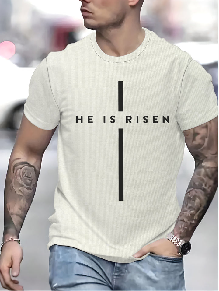 Herre T-shirt med kristelig budskab Stilla