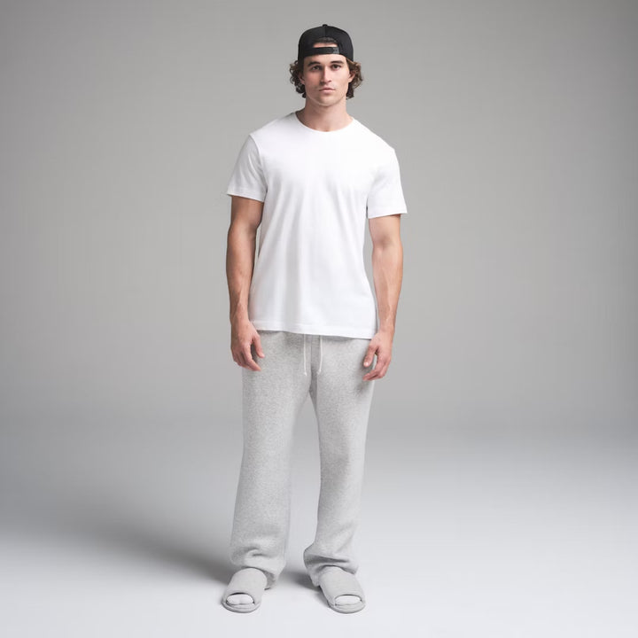 Herre RelaxedFit Bomuld T-shirt med behagelige Lounge-bukser Sæt Stilla