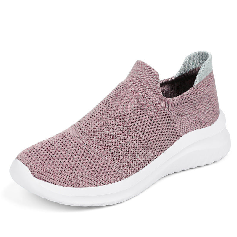 Unisex nan åndbare strik-sneakers med ergonomisk memory-fodsål Skovae