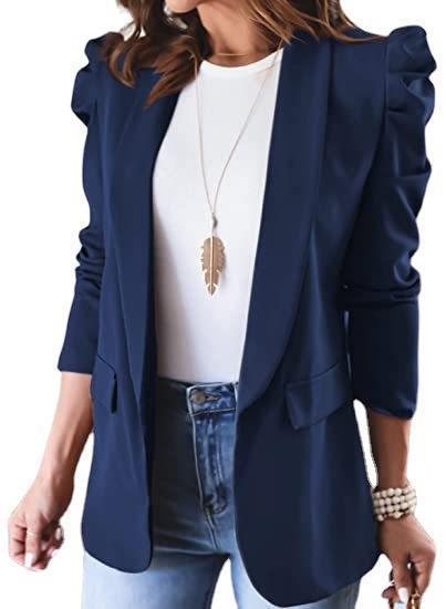 Dame Blazer med puffærmet design og elegant snit Stilla