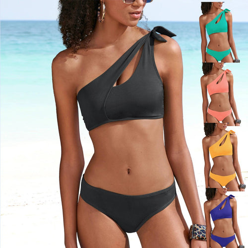 Dame asymmetrisk bikini med moderne cut-outs Skovae