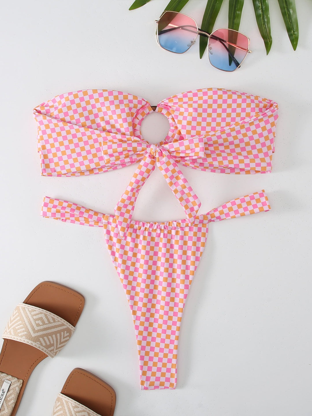 Femme Chic Cut-Out Bandeau Bikini Set Stilla