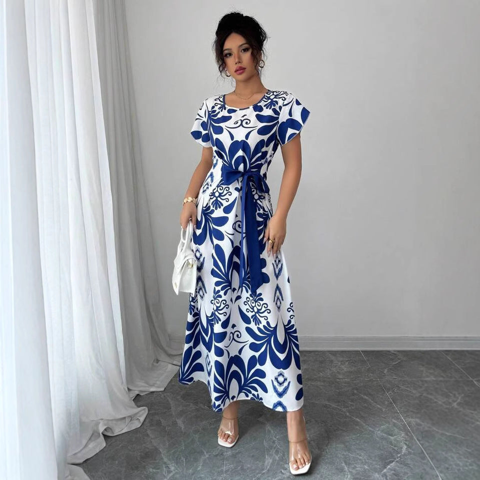 Damer elegant blomster Maxikjole Stilla
