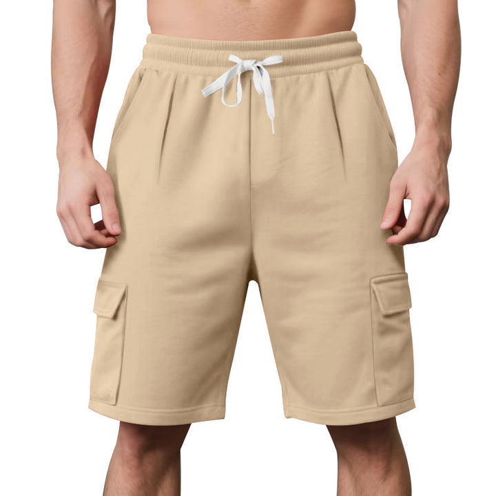 Herrer mode Cargo-shorts med elastisk talje og praktiske sidelommer Stilla
