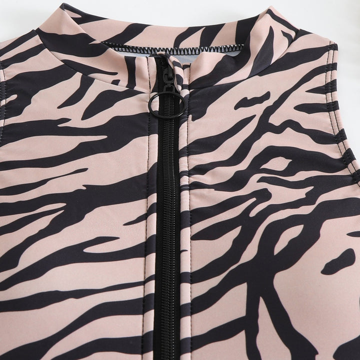 Dame High-Neck Zip-Up Badedragt Stilla