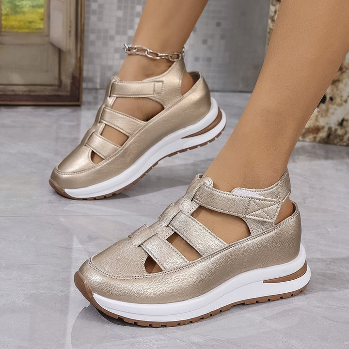 Dame komfortable sandaler med åndbar overfladestruktur og støddæmpende sål Stilla