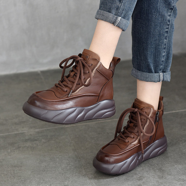 Dame High-Top Sneakers med moderigtigt design og dæmpende gummisål Stilla