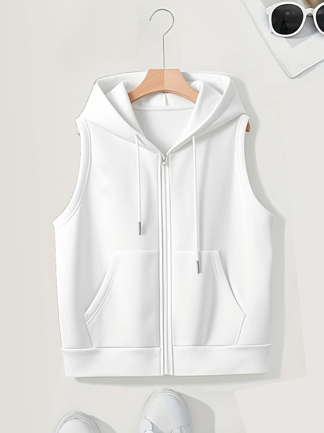 Dame Let Zip-Up Hættetrøje Vest Stilla