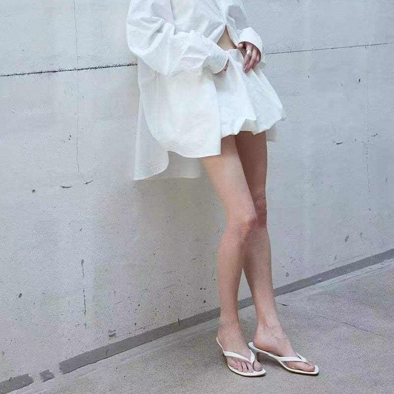 Femme High-Heel Thong Slide Sandaler Stilla