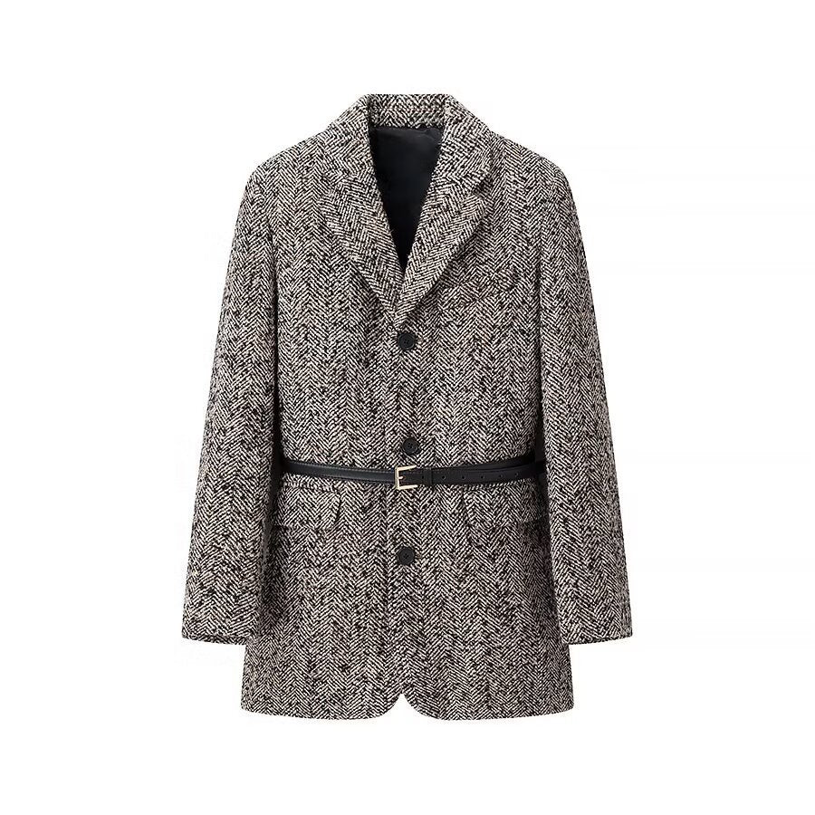 Dame mode Blazer jakke med figursyet bælte Stilla