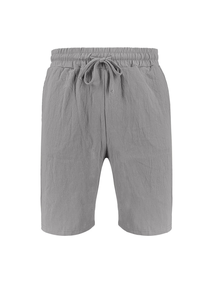 Dame afslappede linned-short med elastisk talje og praktiske lommer Stilla
