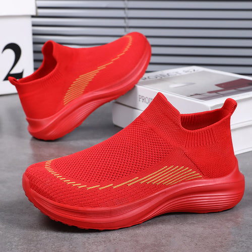 Femme Slip-On Sport Sko med fleksibelt strikovermateriale Stilla