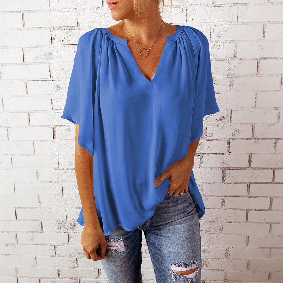 Dame elegant chiffon bluse Stilla