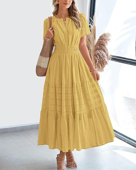 Dame Maxi-Kjole i afslappet Boho-stil Stilla