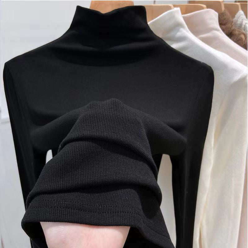 Kvinders Langærmet Turtleneck Sweater lavet af høj kvalitet Strikstof