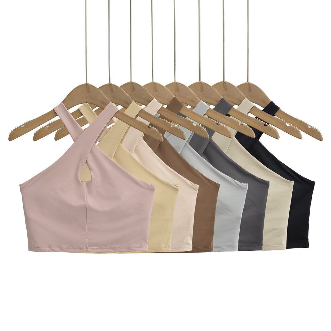 Dame Sporty Bustier med moderne krydsstrop-udseende Stilla