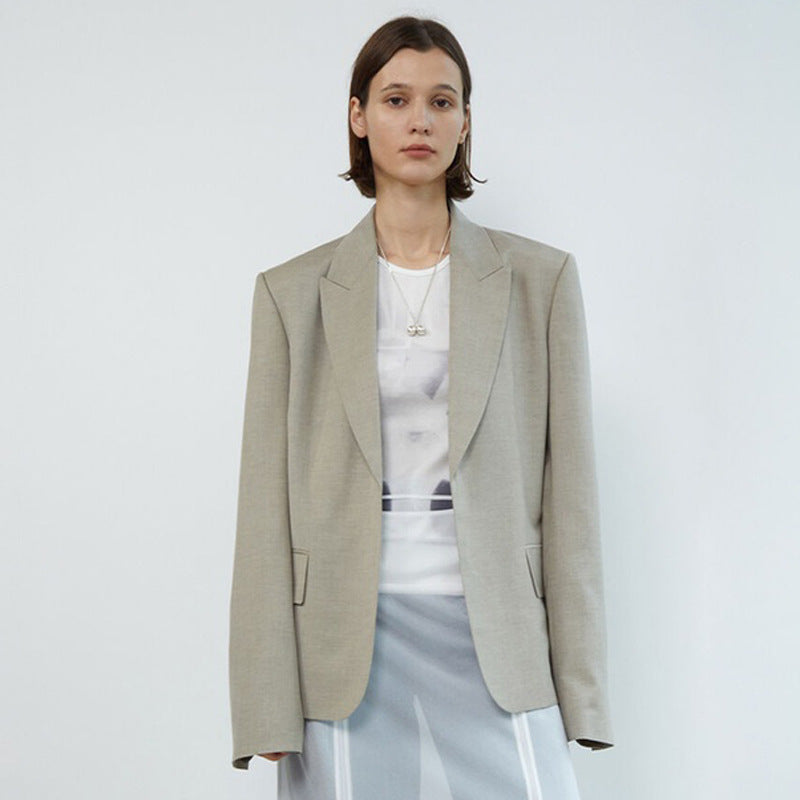 Damer Oversized Blazer med klassiske detaljer og moderne snit Stilla