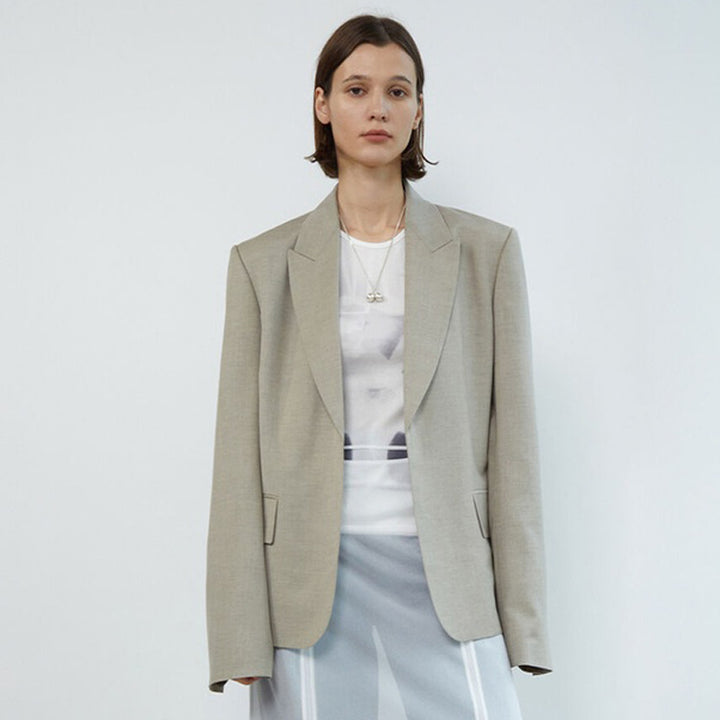 Damer Oversized Blazer med klassiske detaljer og moderne snit Stilla