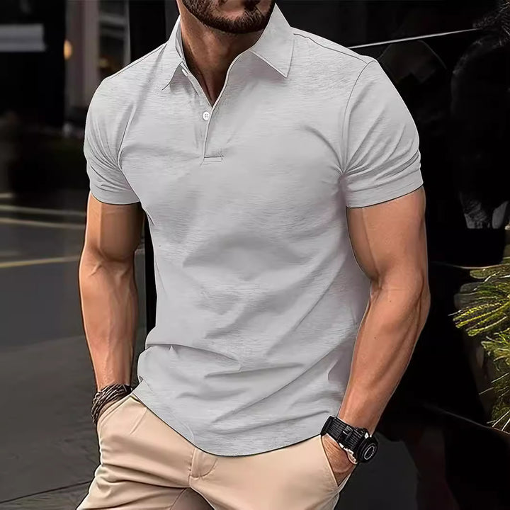 Herre polo shirt med kropsnær pasform og åndbare egenskaber Stilla