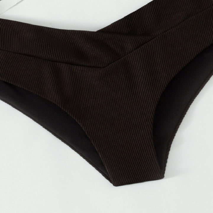 Dame høj talje bikini-bund med dobbelt stof Skovae