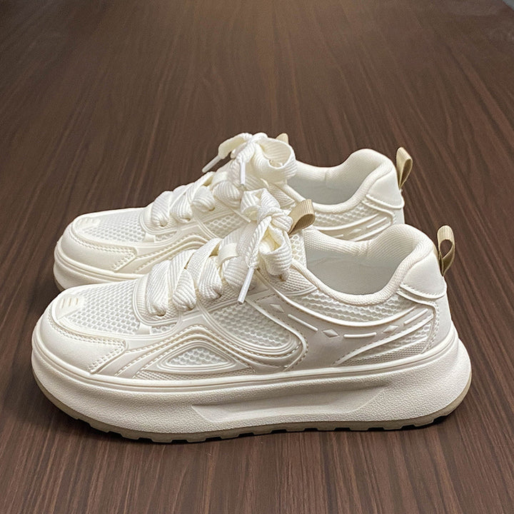 Dame Sporty Sneakers med åndbar mesh-overflade og støddæmpende sål Stilla