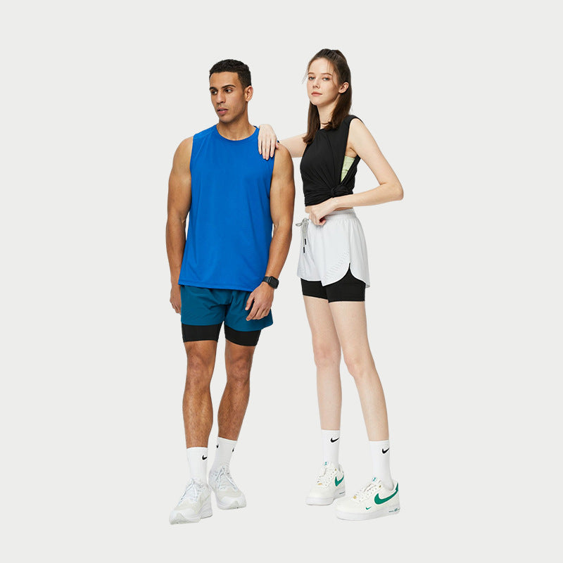 Herrer Sporty Tanktop med åndbar struktur Stilla
