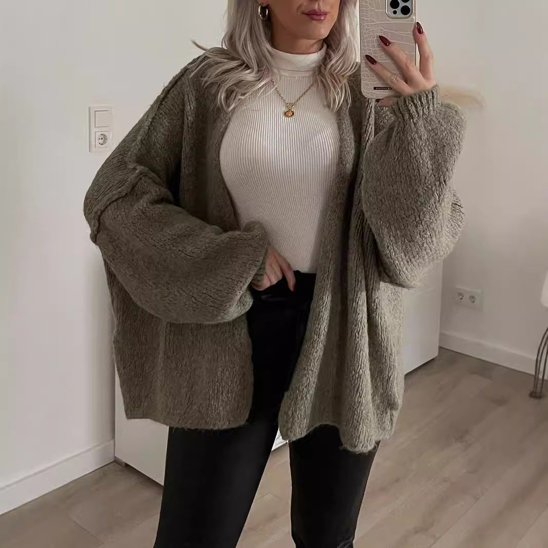 Kvindernes hyggelige cardigan med voluminøse ærmer Stilla