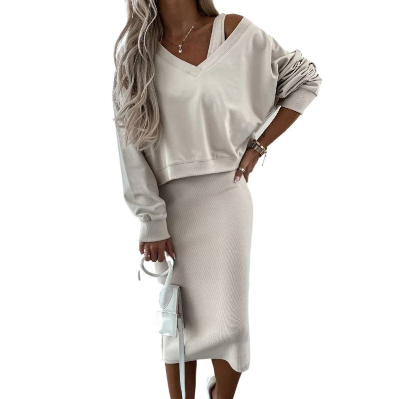 Dame kortærmet jumpsuit med flæse detaljer og bindebælte Skovae