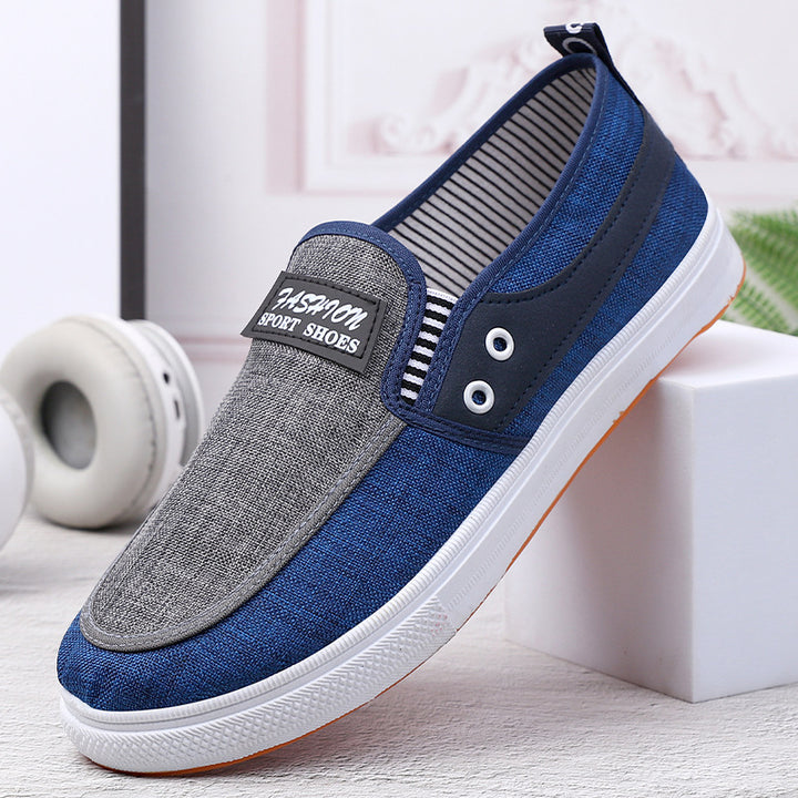 Dame Casual Slip-On Sneakers med struktureret stof og fleksibel komfort Stilla