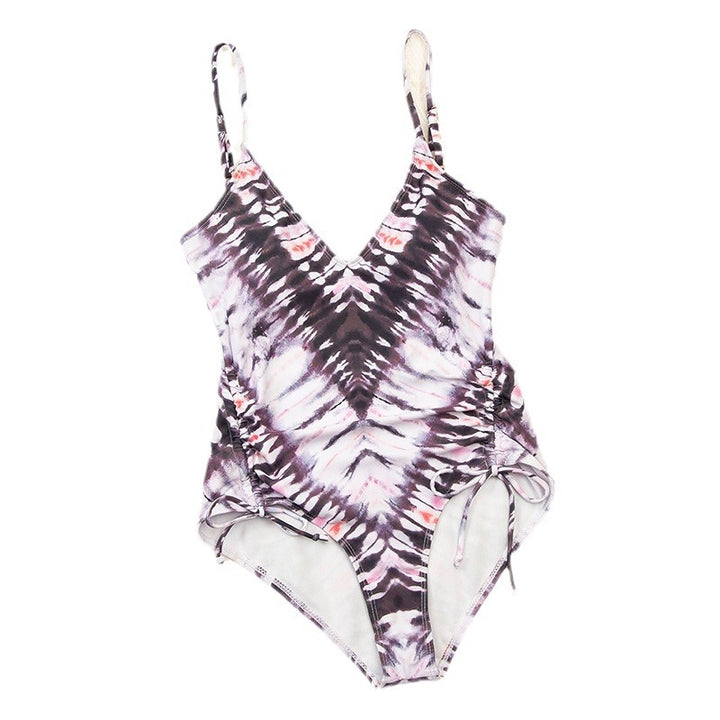 Damer-Tie-Dye-Print-Einteiler-Badeanzug Stilla